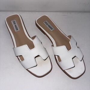 Steve Madden White Sandals